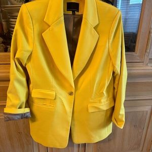 Banana republic suit jacket yellow wool